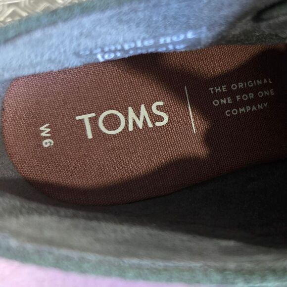 🐢 Toms Kala Green Suede Wedge. Size 6 - Picture 5 of 16